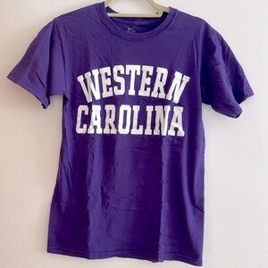 Western Carolina University Purple Short Sleeve T-Shirt Size Small
